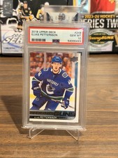 Elias Pettersson 2018-19 Upper Deck Young Guns RC #248 PSA 10 GEM MT