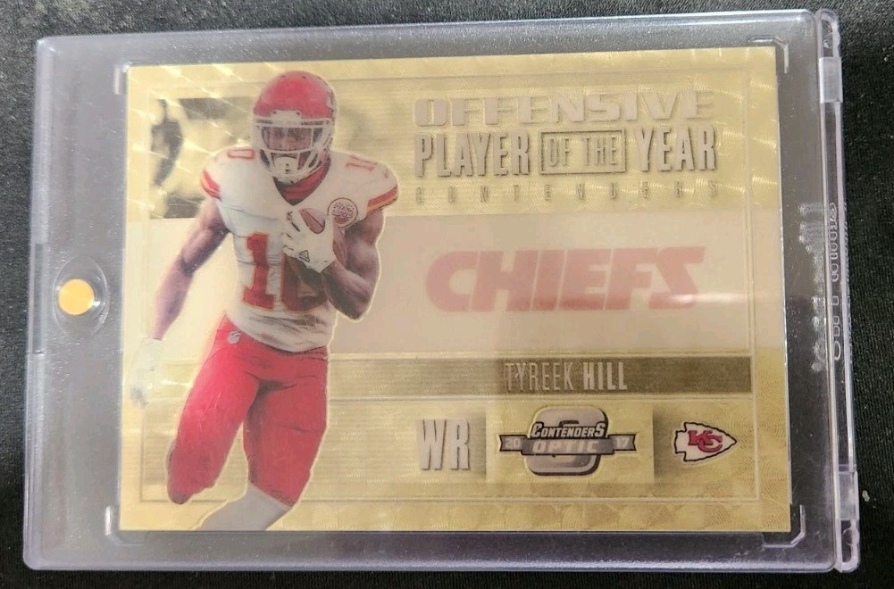TYREEK HILL 1/1 Gold Vinyl 2017 Optic OFFENSIVE PLAYER OF THE YEAR Superfractor!