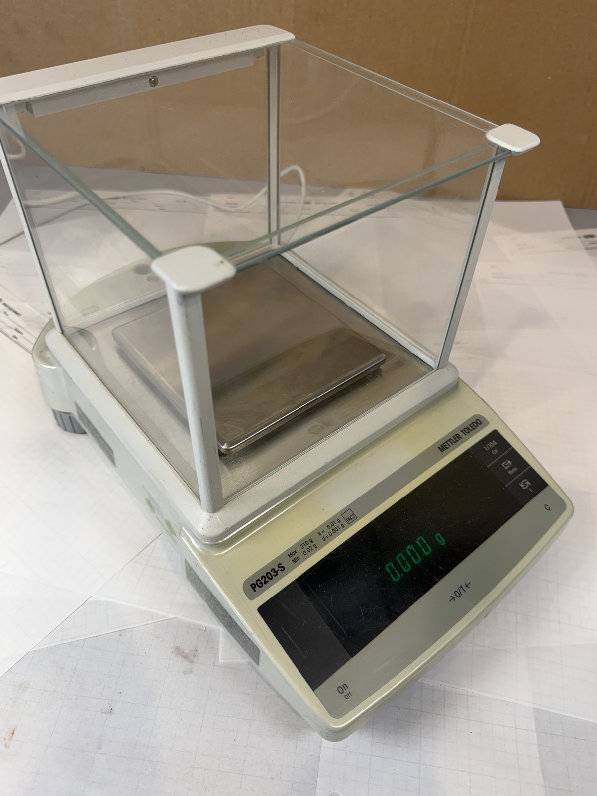 Mettler Toledo PG203-S Precision Balance 210g x 0.001g Tested - No Power Supply