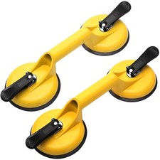 Versatile Heavy Duty Suction Cups - Ideal for Lifting Tiles  Glass - 2 Count