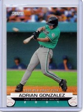 Adrian Gonzalez Lot (2) - 2001 Topps Stadium Club -  #151 (RC) Florida Marlins