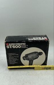 GAF Anscomatic ST/600 Black Brown Super 8 Manual Zoom Movie Camera