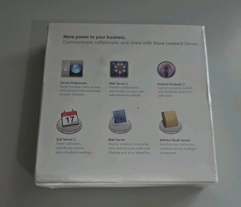 Apple Mac OS X Server 10.6 Snow Leopard w/unlimited Client License - Image 2 of 2