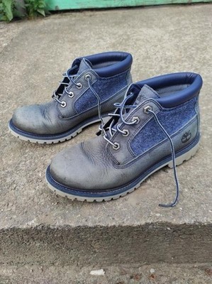 Women Timberland Boots Navy Leather 39