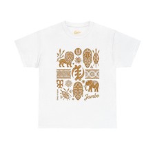 African Art Retro Script T-Shirt Unisex