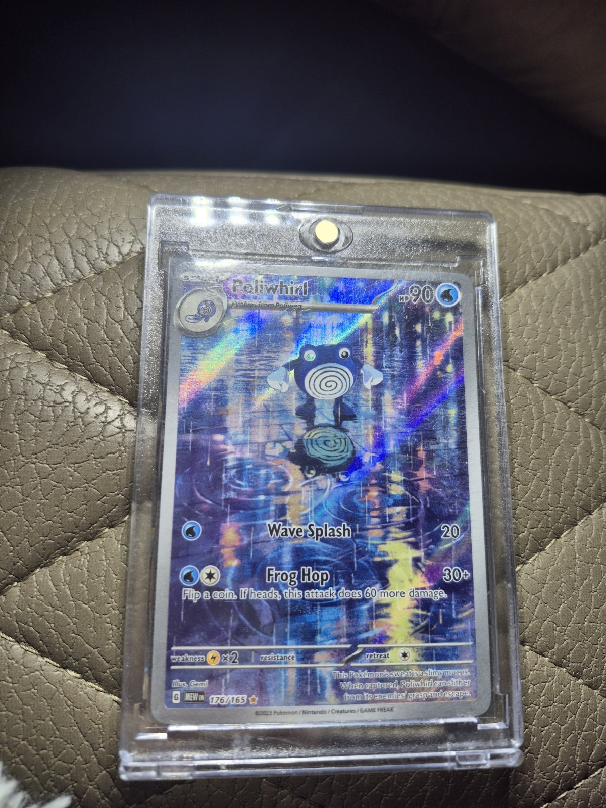 Poliwhirl - 176/165 - Pokemon TCG SV: 151 English Illustration Rare Holo - NM