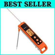 2-in-1 Instant Read IR Thermometer for Cooking
