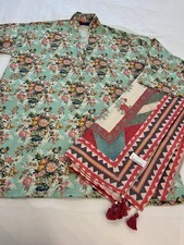 NWOT SANA SAFINAZ size L LARGE 2 PC. Kurta / Kameez  Duphatta viscose