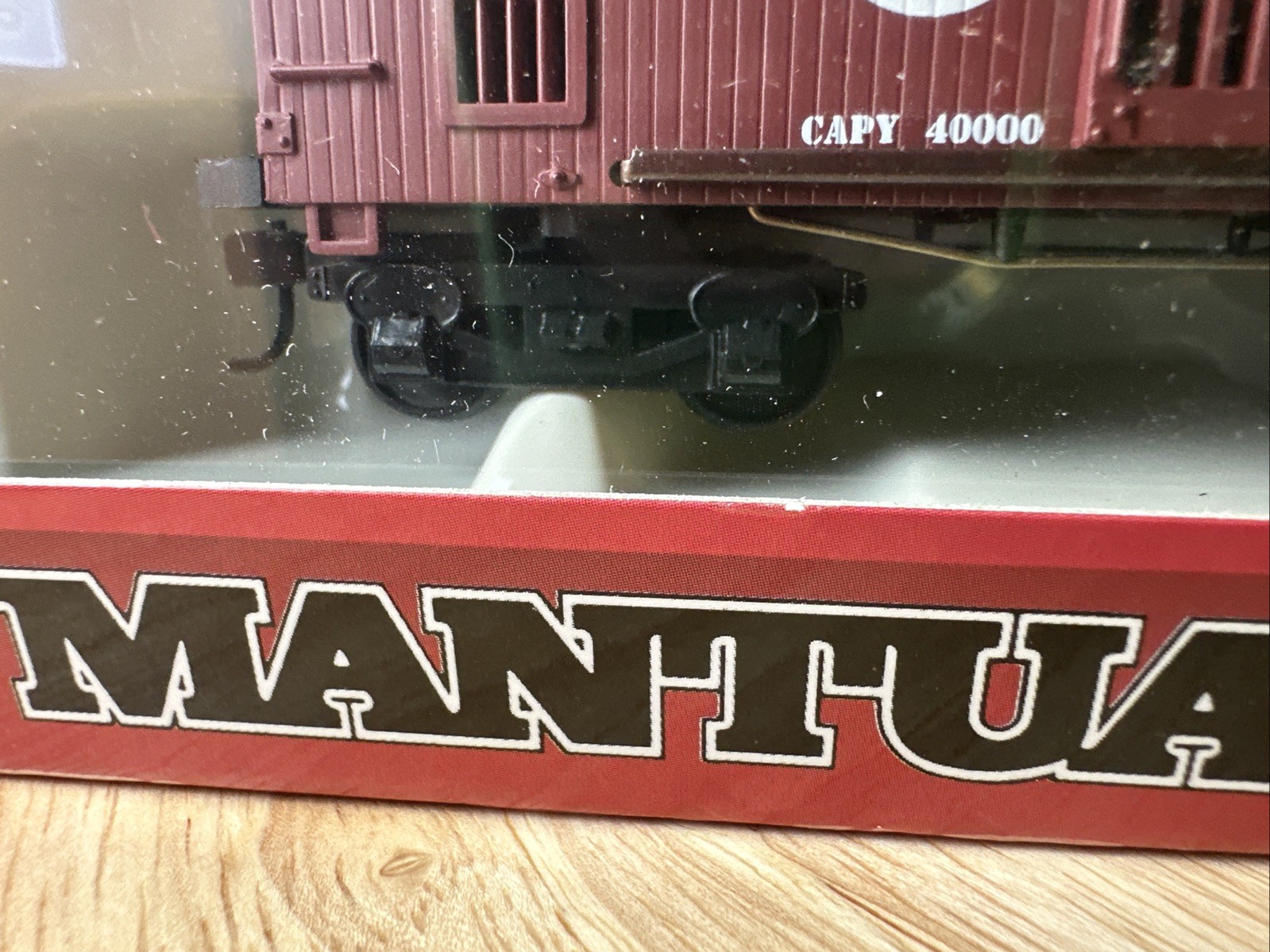 NIB MANTUA CLASSIC HO SCALE WOODEN VINTAGE FREIGHT 1860 HORSE CAR UNION LINE
