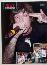 OLI SYKES ~ 2011 Full page UK magazine poster BRING ME THE HORIZON