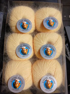 240 g 12 Knäuel Angora Wolle  Angorawolle Angoragarn  70 % Angora  -  Wollpaket - Bild 1 von 4