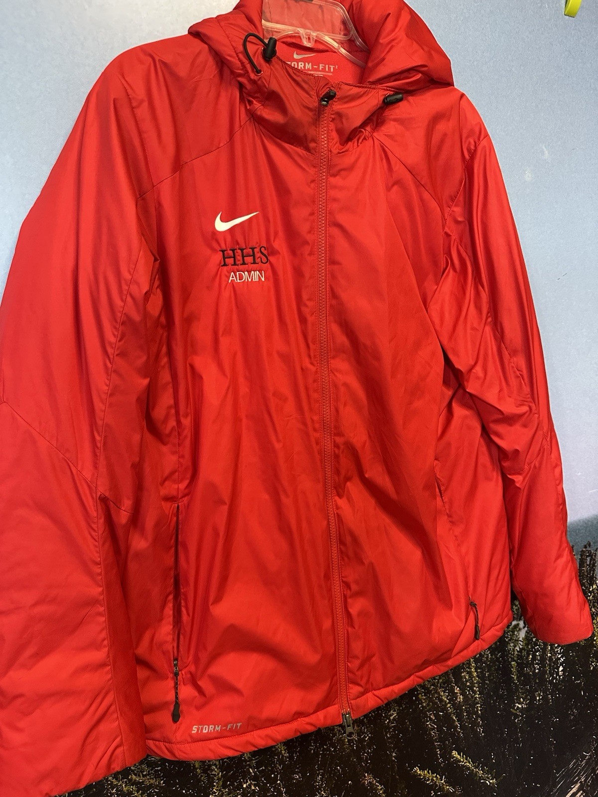 SACAI X NIKE Giacca Nike Golf Storm Fit uomo full zip LG rossa tasche con zip foderata calda