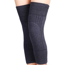 Unisex Cashmere Wool Knee Brace Pads Winter Warm Thermal Knee Warmers Sleeve ...
