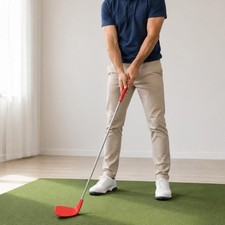Golf Swing Coach Tragbarer Edelstahl Golf Coach zum Aufwärmen