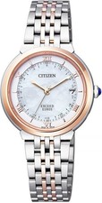Unused CITIZEN EXCEED EUROS Series ES1054-58W White Women's Watch in Box