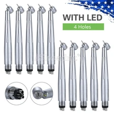 Dental Surgical High Speed Handpiece 45 Degree Reverse Air 4 Hole LED NSK Style