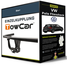 Starre Anhängerkupplung für VW Polo Fliessheck 17-21 Typ AW1/BZ1 TowCar NEU