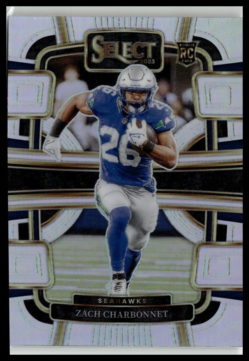 2023 Panini Select #86 Zach Charbonnet Silver Prizms