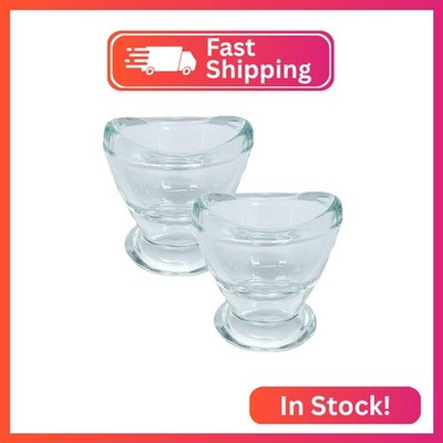 2 Pcs Glass Eye Wash Cups Eye Wash Cleaner for Eye Rinse,Portable Eye Care Tools