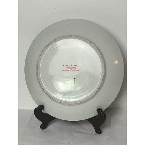 Vintage 10" Porzellan handbemalt Teller - Bild 8 von 10