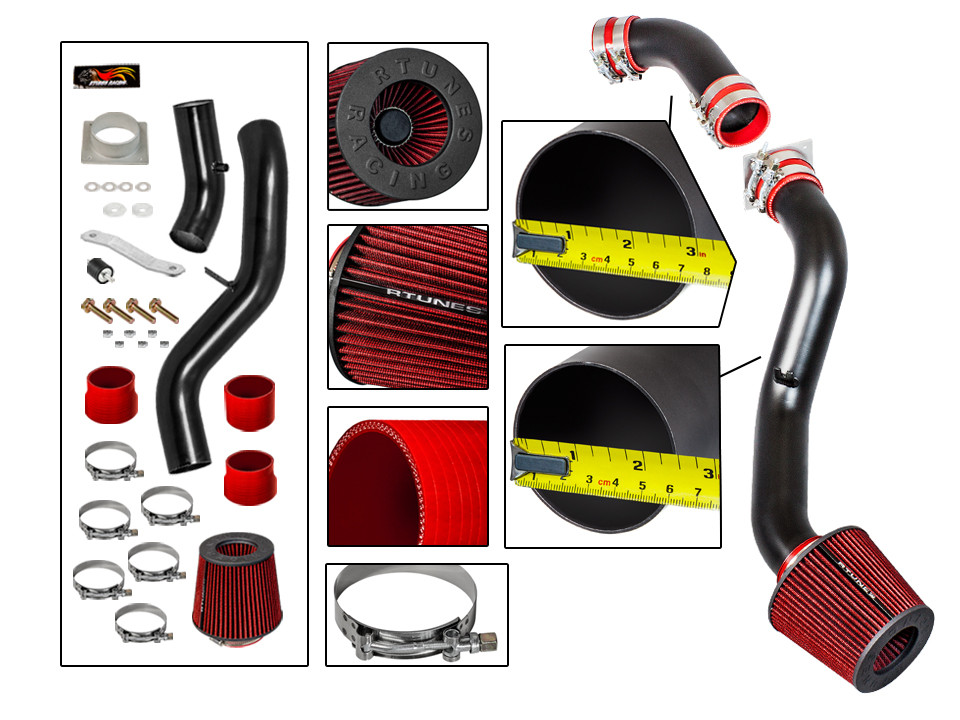 RTunes V2 Für 03-06 350Z 3.5L V6 Kaltluftansaugung Induktionskit + Filter