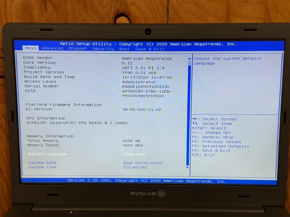 LOT OF 10 Evolve III Maestro E-Book Intel N3450 4GB RAM 64GB SSD NO OS/AC #04 - Image 2 of 3