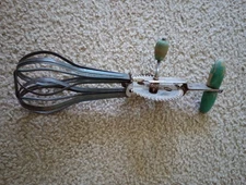 Vintage Hand Mixer Egg Beater Stainless Steel, Heavy Duty, Fully Working 