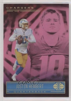 2021 Panini Illusions Trophy Collection Pink 168/399 Justin Herbert #28 o7m
