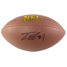 Tre Tucker Signed Wilson Football Las Vegas Raiders BAS COA Photo Proof NFL Auto