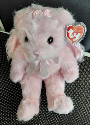 TY Classic Plush 2006 FAITHFUL Pink Angel Bear 12.5