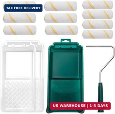 Paint Roller Kit, 14 Pack, 4 Inch Paint Roller, Small Paint Roller with Tray Lin