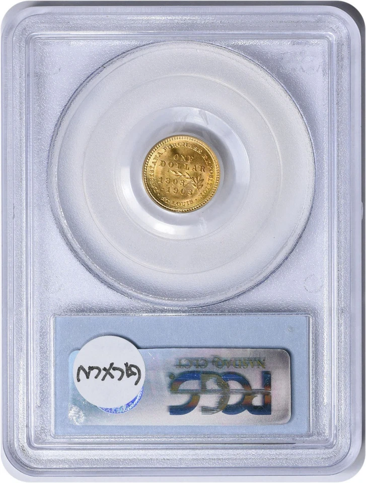 1903 LA Purchase - McKinley $1 Gold MS65 PCGS (CAC) - Image 2 of 4