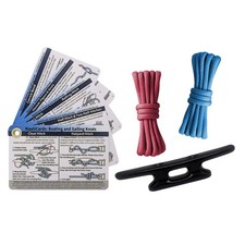 Compact Knot Tying Kit with High-Impact Cleat - Perfect for Boating Enthusiasts