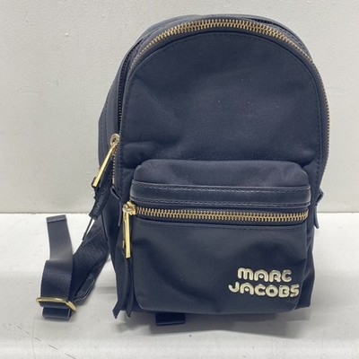 Marc by Marc Jacobs Black Nylon Mini Backpack with Gold Hardware Marc Jacobs Mini Backpack Womens Black Nylon Gold Hardware  main image 3
