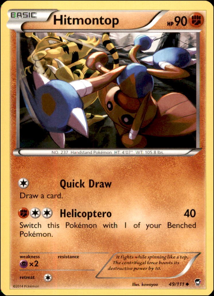 Pokemon - Hitmontop #49/111 - XY - Furious Fists Uncommon