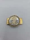1942 Walking Liberty U.S. Half Dollar Mounted In Money Clip Nice 27 Grams Weight