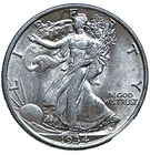1934 WALKING LIBERTY HALF DOLLAR AU-BU