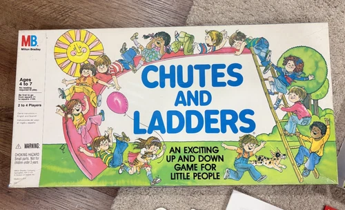 Vintage 1979 Chutes and Ladders Board Game Milton Bradley – 100% Complete