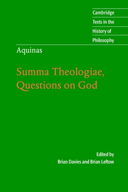 Aquinas: Summa Theologiae, Questions on God Leftow Davies Paperback - Image 2