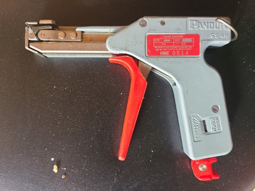 Panduit GS4H Red Pistol Grip Tension Cable Tie Zip Tie Tool Gun - Made in USA