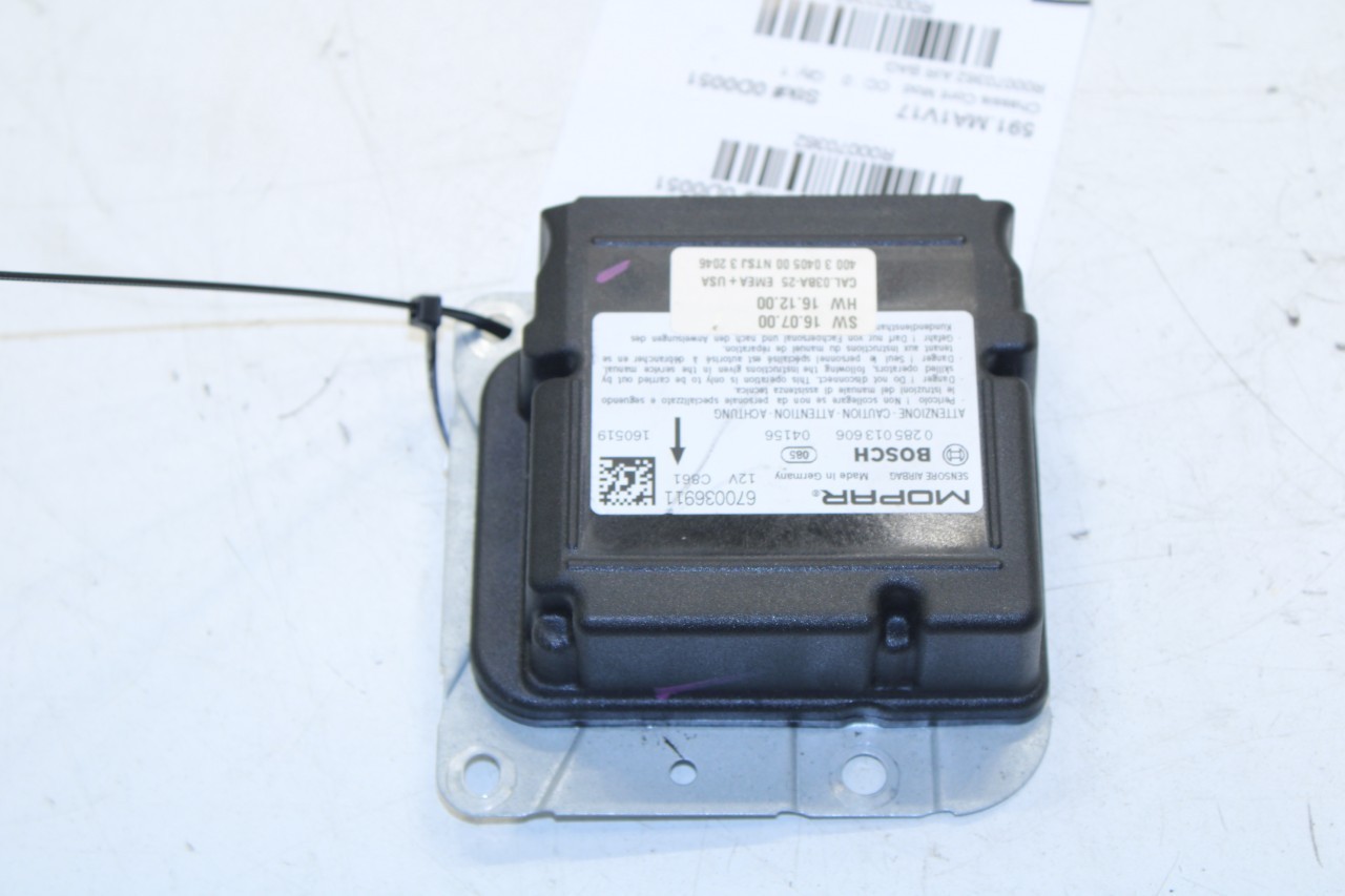 2017 Maserati Ghibli 3.0L Safety SRS Restraint Control Module ECU 670036911 OEM