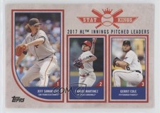 2018 Big League Stat Kings Trio Gerrit Cole Jeff Samardzija Carlos Martinez 2f9