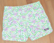 Vineyard Vines Swim Trunks Mens Medium Floral Palm Trees Lined Beach Shorts