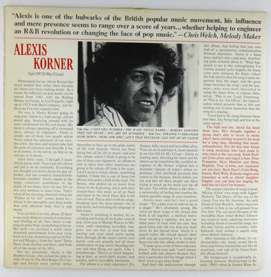 12'' LP Vinyl - Alexis Korner   Get Off Of My Cloud - LL1990