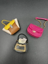 Zuru Mini Brands Mini Fashion Lot of Purses - Pink, Black, Multi- MONEY