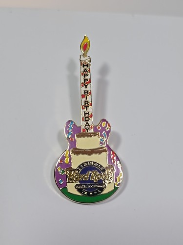 Hard Rock Hotel & Casino Seminole Tampa Lapel Pin Happy Birthday Cake & Candle