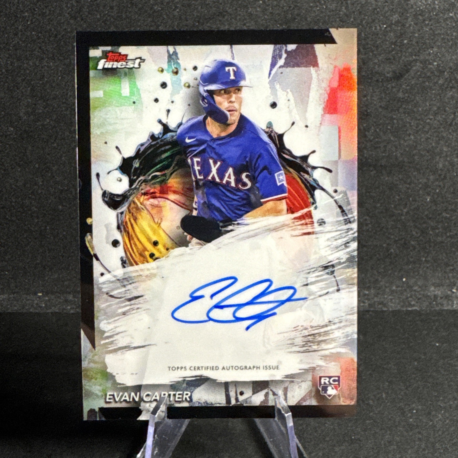 2024 Topps Finest EVAN CARTER Rookie Refractor AUTO RC #FA-EC