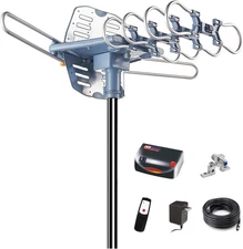 HDTV Antenna Outdoor with Amplifier for Over-The-Air Local Channels - Long Range