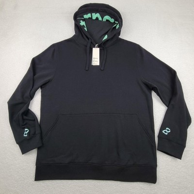 Richer Poorer Hoodie Mens 2XL Black Afterpay Pullover Recycled Cotton Sweatshirt