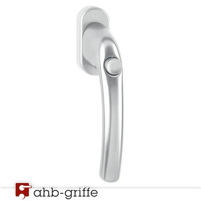Hoppe Fenstergriff Tokyo mit Druckknopf 35 mm Aluminium Alu natur 0710SV/U26 F1